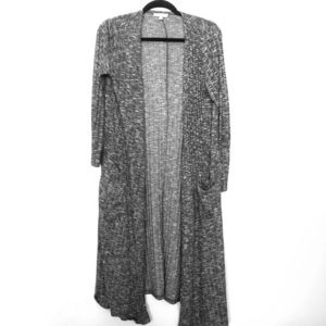 LuLaRoe Sarah Long Cardigan Heather Gray
